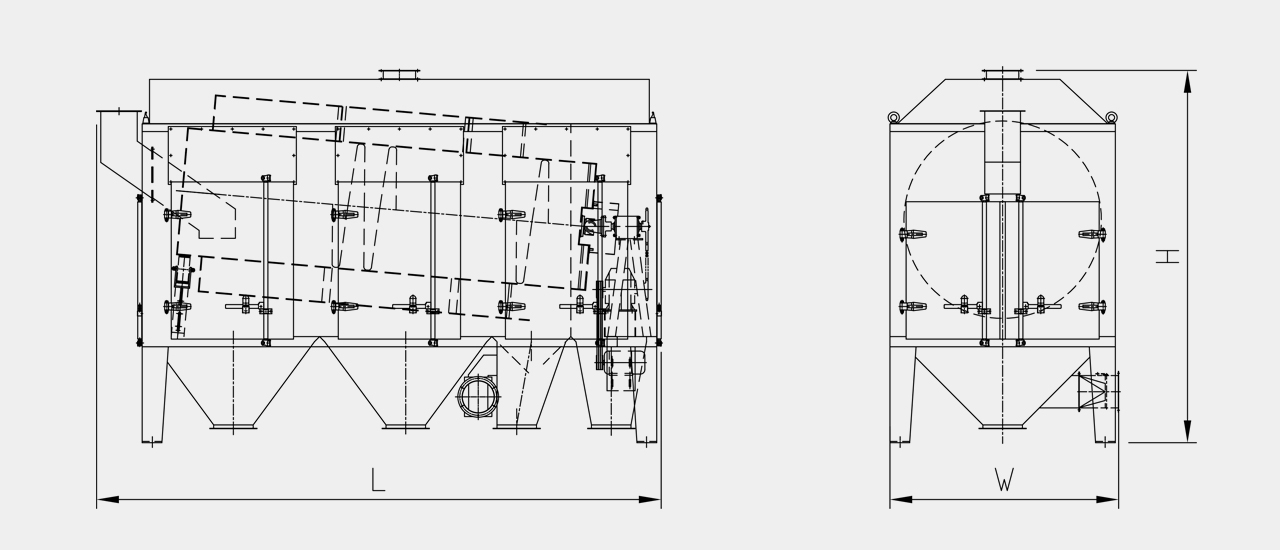 double drum precleaner drawing